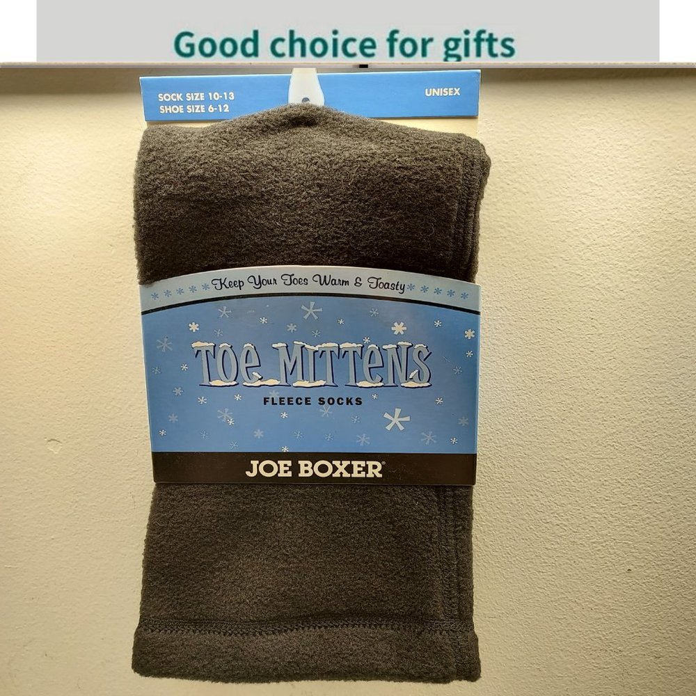 JOE BOXER UNISEX TOE MITTENS FLEECE SOCKS FEET & TOES COZY COMFY WARM & TOASTY